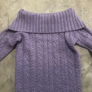Cotton On Purple Off-the-Shoulder Sweater